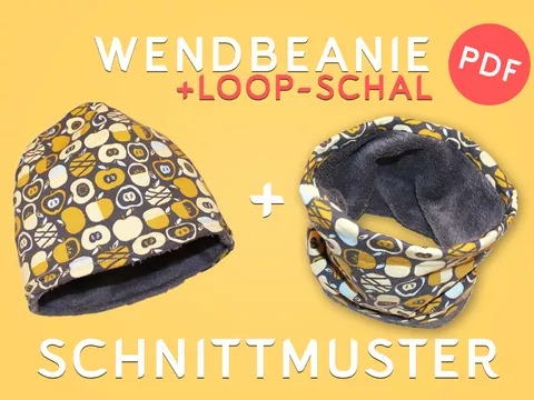 Beanie + Loop 0-8 Jahre - Schnittmuster
