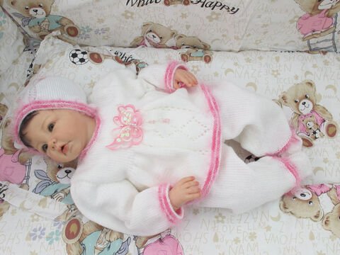 Strickanleitung Babyset Vanessa Babaygarnitur 4-teilig
