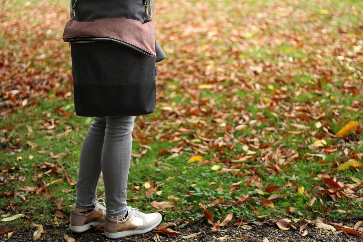 FoldOver 2.0 - Tasche in 3 Größen + Rucksackfunktion