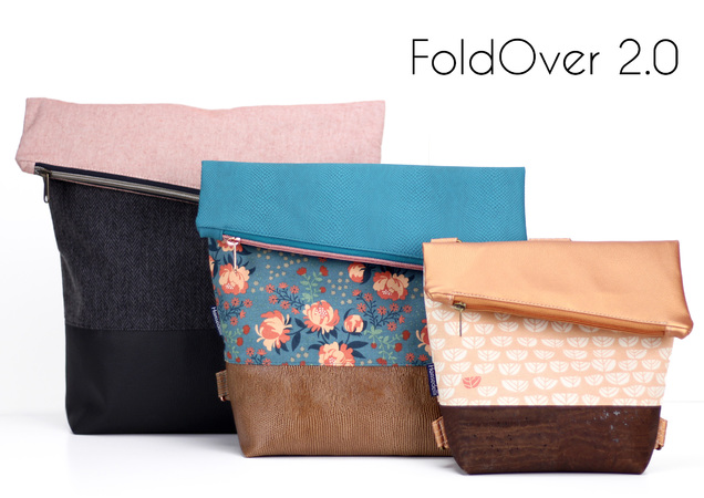 FoldOver 2.0 - Tasche in 3 Größen + Rucksackfunktion