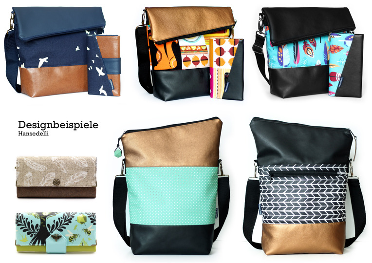 Tasche FoldOver 2.0 + Geldbörse Ruby/Onyx (Bundle)