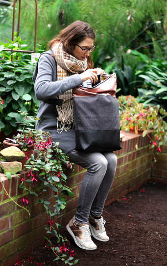 Tasche FoldOver 2.0 + Geldbörse Ruby/Onyx (Bundle)