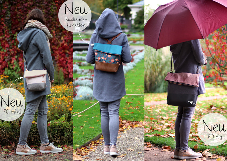 Tasche FoldOver 2.0 + Geldbörse Ruby/Onyx (Bundle)