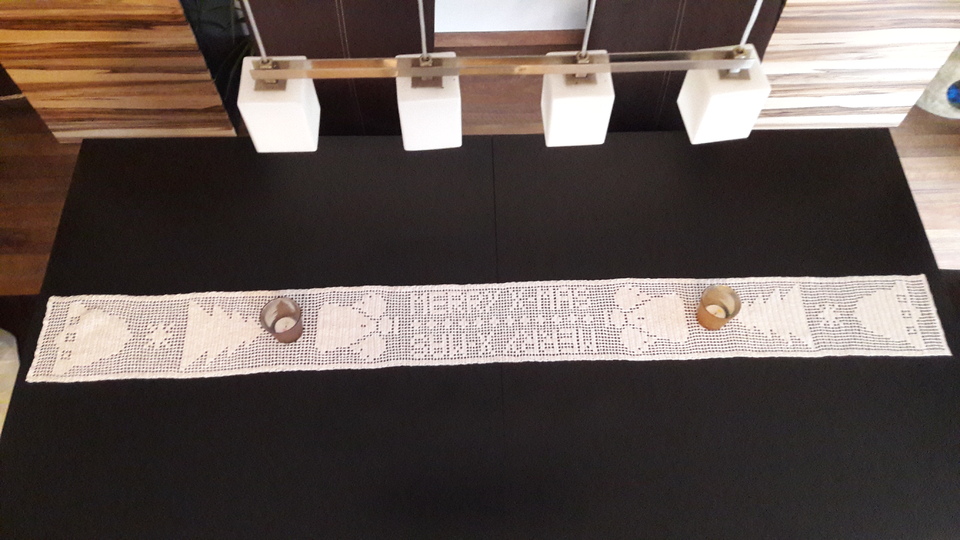 Tischband/ Tischläufer Merry X - Mas Weihnachten