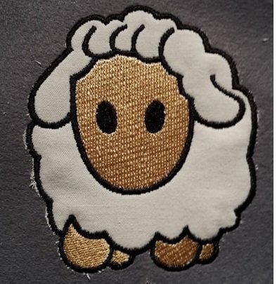 Applikation Stickdateien Schäfchen 10x10
