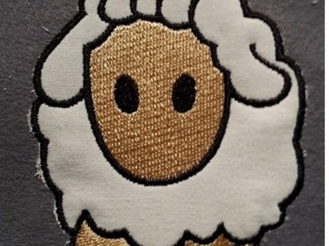 Applikation Stickdateien Schäfchen 10x10