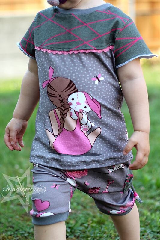 E-Book Schnittmuster Baby-Shirt + kurze Hose pineapple shirt + coconut pants 50-92 - Bild 5