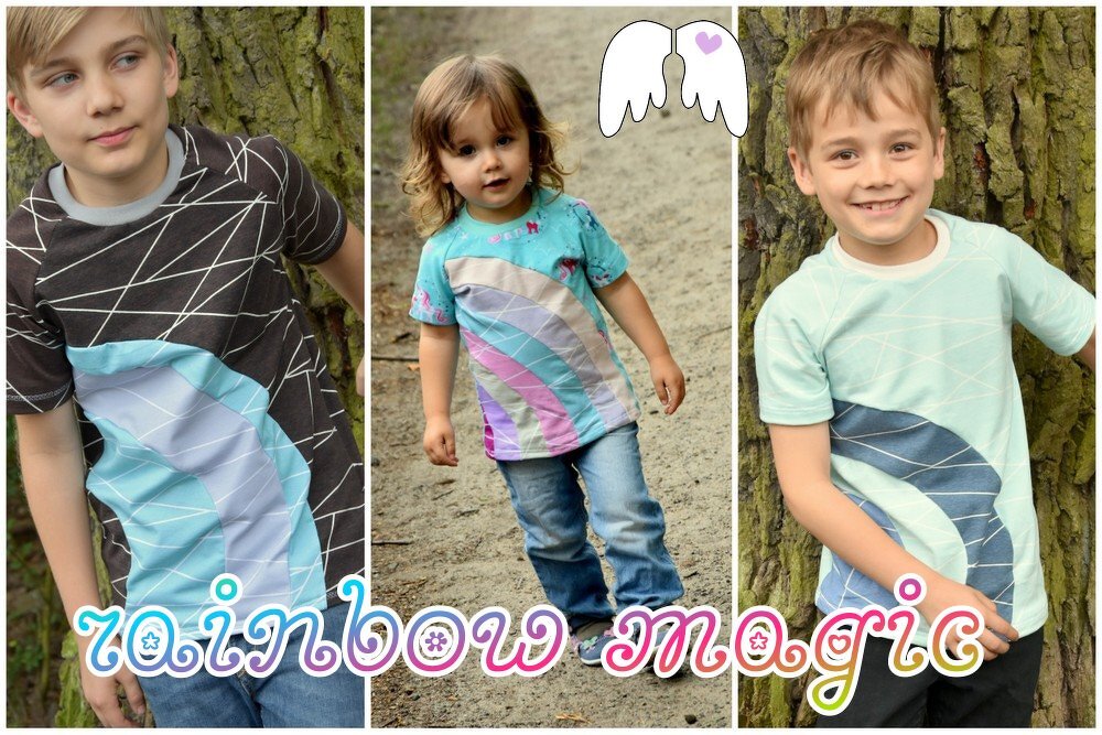E-Book Schnittmuster Sommershirt rainbow magic 74 - 152