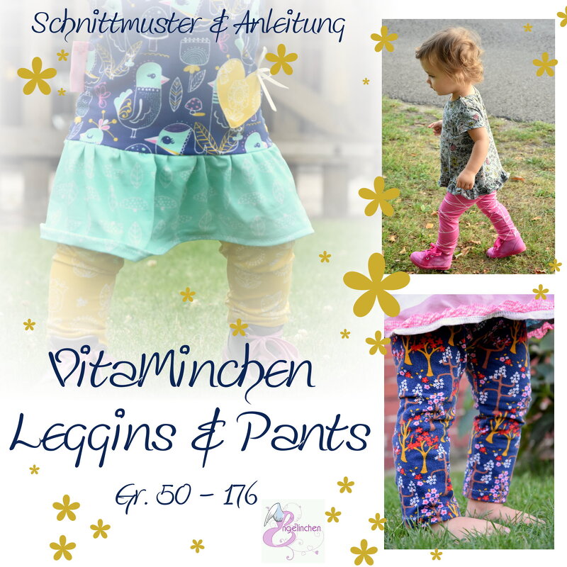 E-Book Schnittmuster Leggins &amp; Pants VitaMinchen 50-176