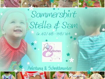 E-Book Schnittmuster Sommershirt Stella & Sam 62-164