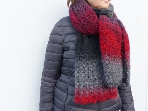 Häkelanleitung, Schal, Stola, Damen