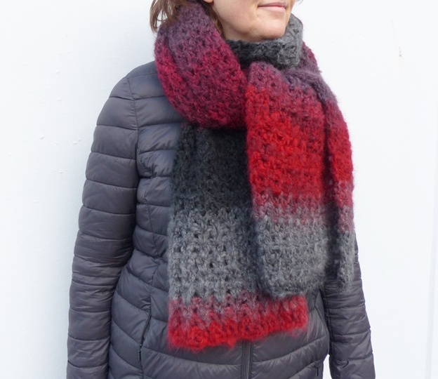 Häkelanleitung, Schal, Stola, Damen