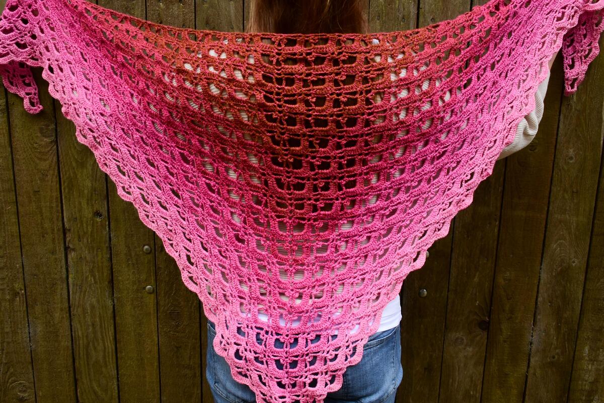 Häkelanleitung Dreieckstuch "Cupcake" mit Bordüre - Bild 7