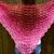 triangular shawl "Cupcake" with beautiful border