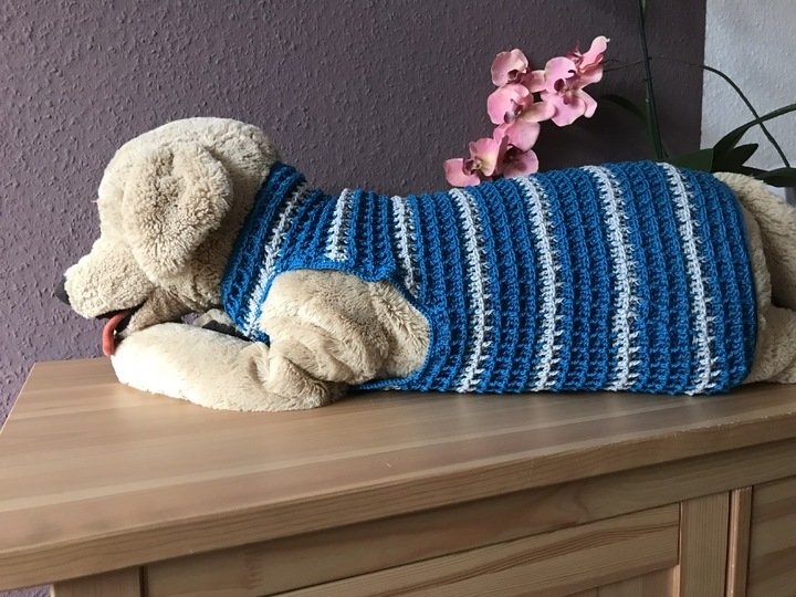 Häkelanleitung für Hundepullover