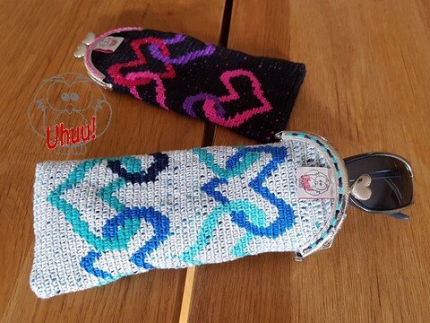 Brillenetui Herz, Häkelanleitung