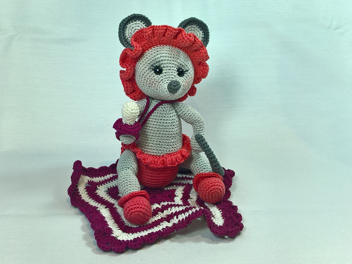 Häkelanleitung Baby Maus Lolita 2
