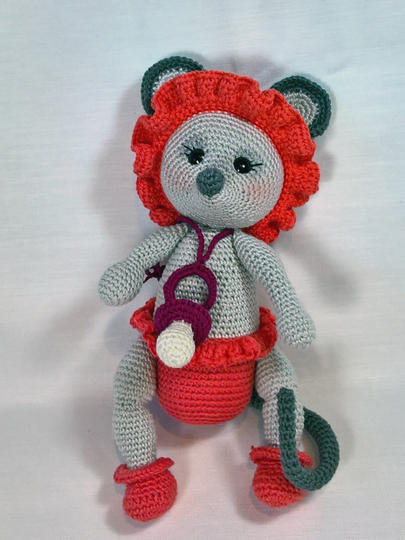 Häkelanleitung Baby Maus Lolita 2