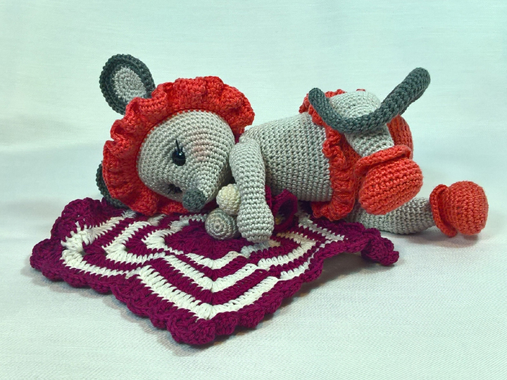 Häkelanleitung Baby Maus Lolita 2