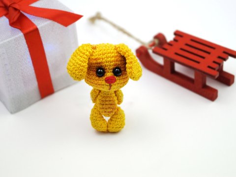 Glücksbringer 2018 ! Schlüsselanhänger, Taschenbaumler Hund Bobby