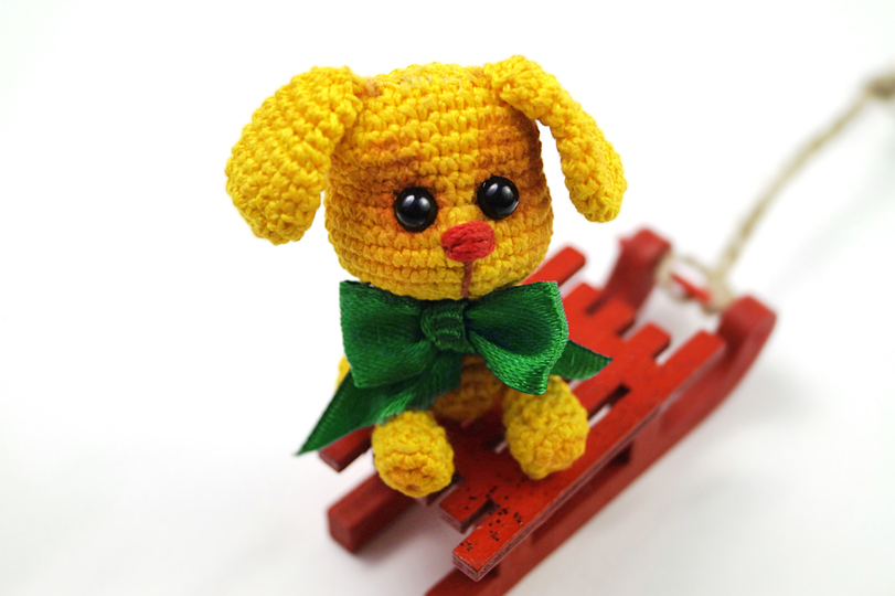 Glücksbringer 2018 ! Schlüsselanhänger, Taschenbaumler Hund Bobby