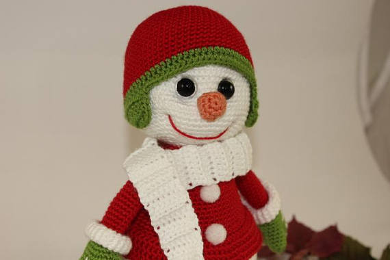 Snowman in Red - Image 5