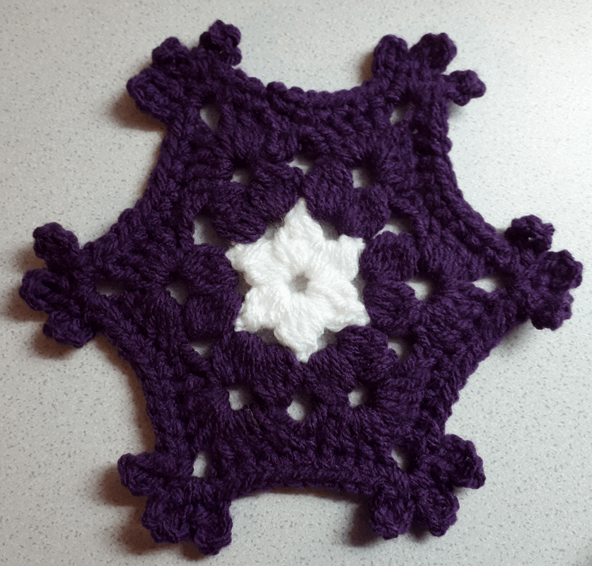 Topflappen / Untersetzer "Eiskristall" - Bild 5