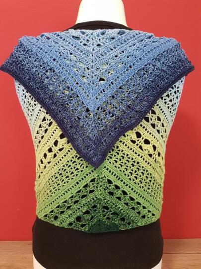 Häkelanleitung Tuch Akelei