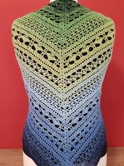 Häkelanleitung Tuch Akelei