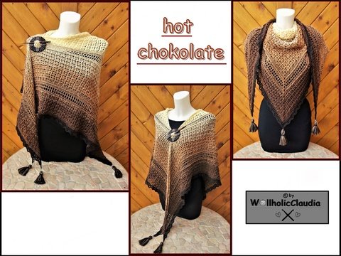 Häkelanleitung Tuch "Hot Chokolate"