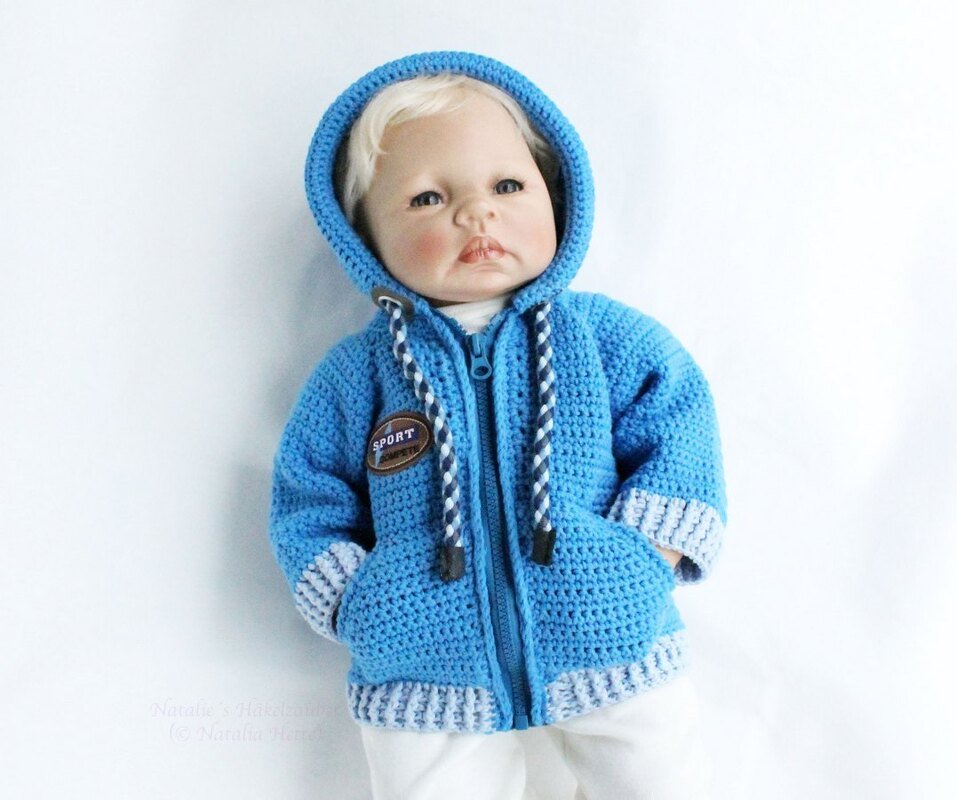 Jacke für Babys/Kinder "Sport" (Raglan), Gr. 56-134 - Bild 2