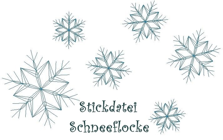 Stickdatei Schneeflocke