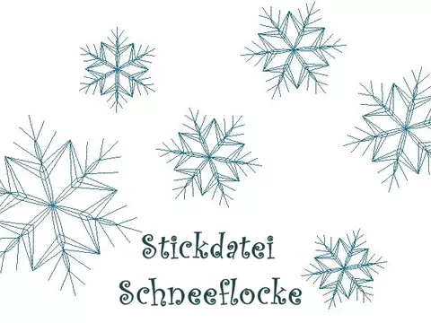 Stickdatei Schneeflocke