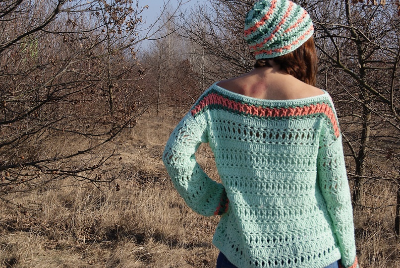 Häkel-Pulli KORUSO (Gr. S/M und L/XL) aus dem Buch "I love myboshi"