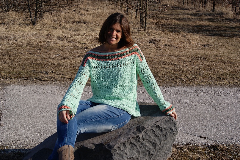 Häkel-Pulli KORUSO (Gr. S/M und L/XL) aus dem Buch "I love myboshi"