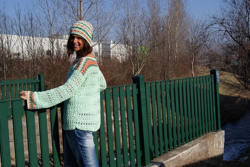 Häkel-Pulli KORUSO (Gr. S/M und L/XL) aus dem Buch "I love myboshi"