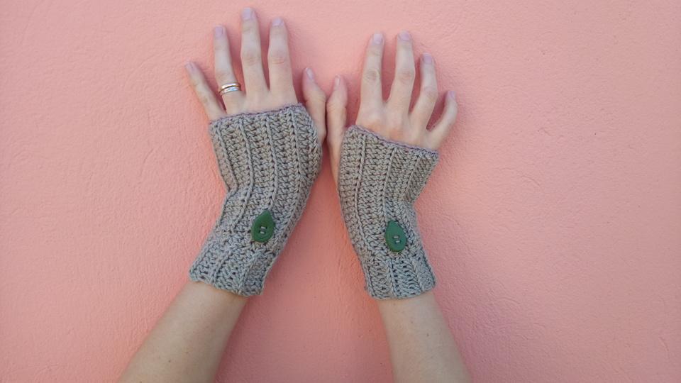 Fingerlose Handschuhe Elena -Fingerless crochet gloves Elena