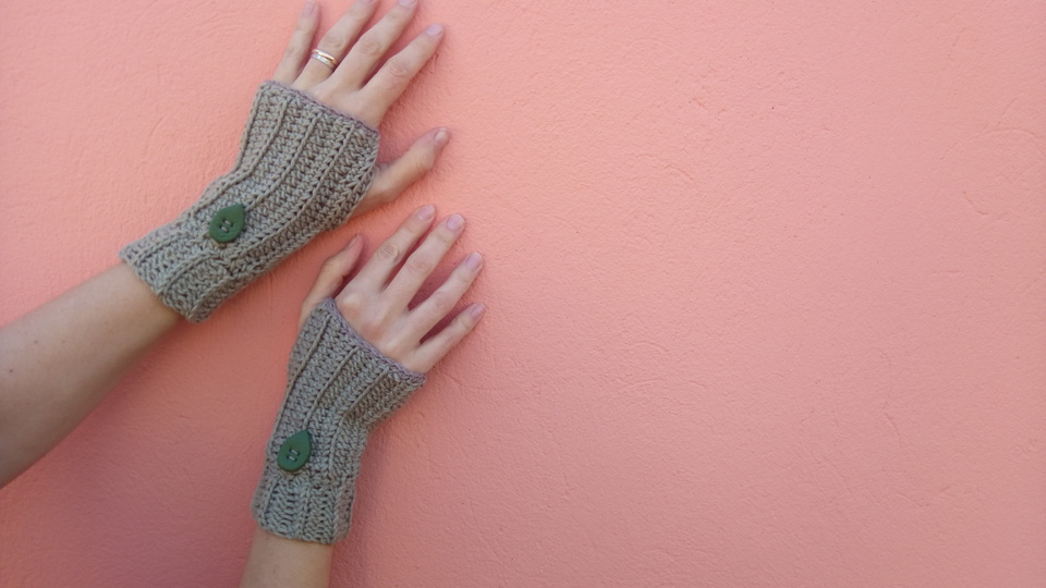 Fingerlose Handschuhe Elena -Fingerless crochet gloves Elena