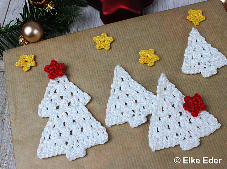 Süße kleine Bäumchen in 4 Größen - Häkelanleitung