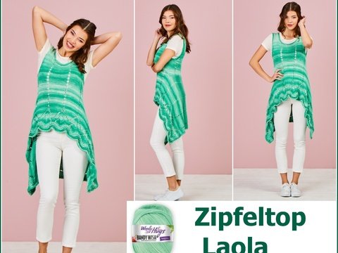 Zipfel-Top Laola aus BANDY WISH von Woolly Hugs