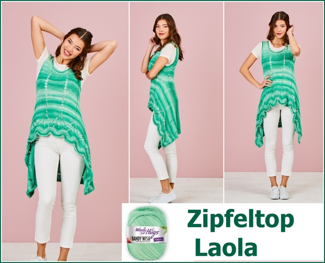 Zipfel-Top Laola aus BANDY WISH von Woolly Hugs