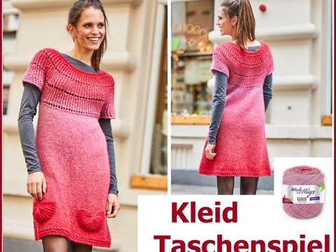 Kleid Taschenspiel stricken aus CLOUD von Woolly Hugs