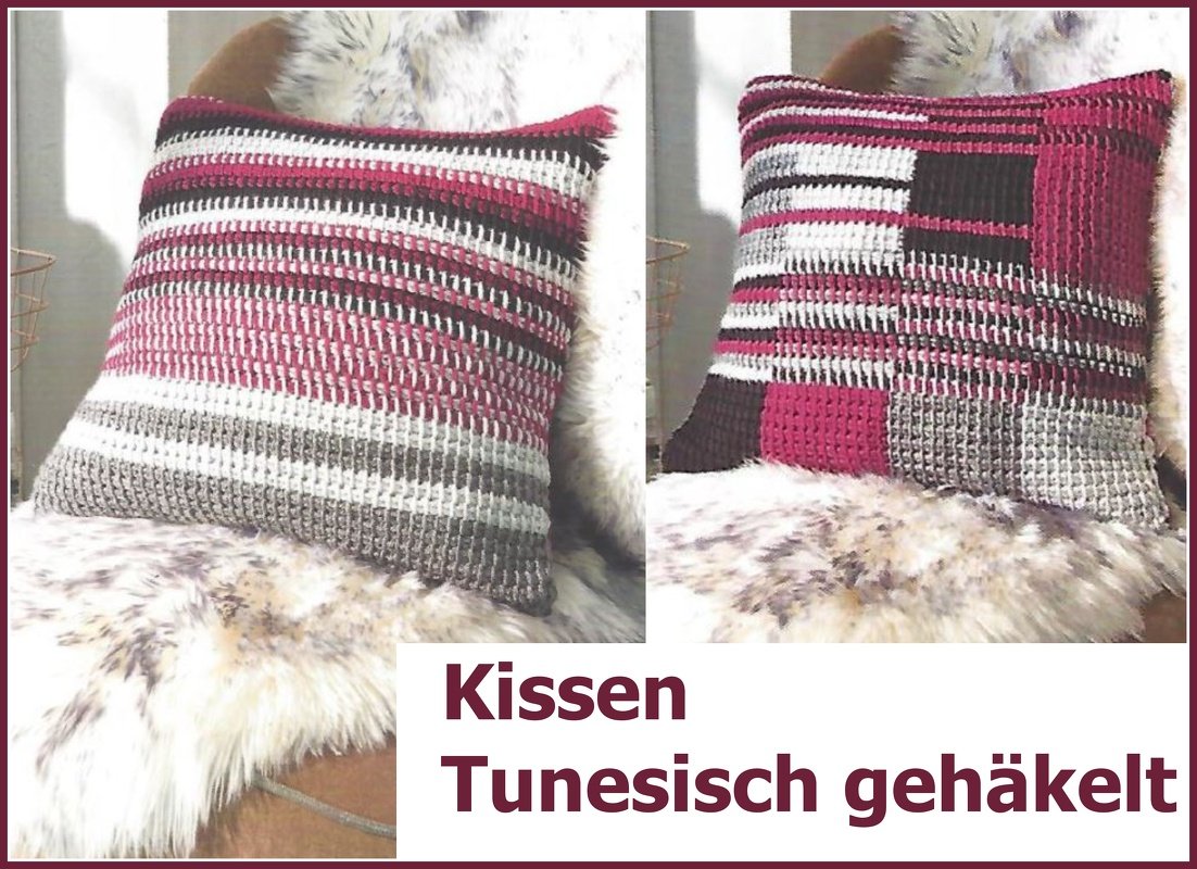 Kissen Basic Tunesisch Häkeln