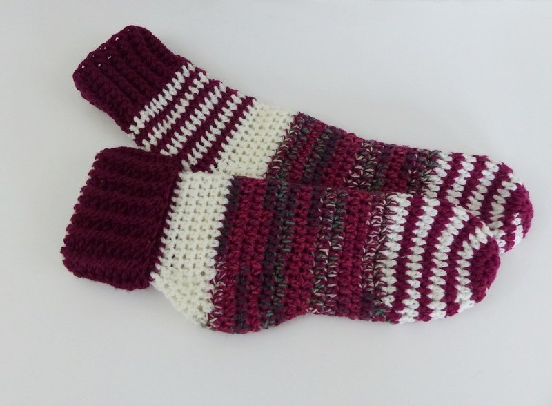 EasySoks4 gehäkelte Ringelsocken / Nikolaussocken - Bild 7