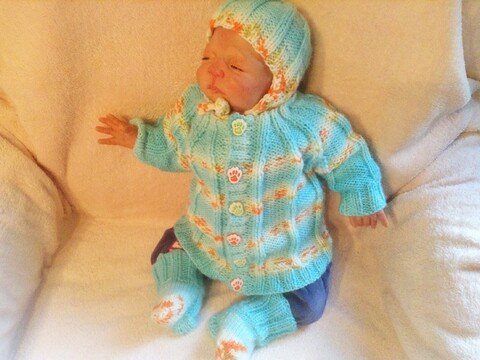 Strickanleitung Ausfahrgarnitur Raglan Gr.56/62