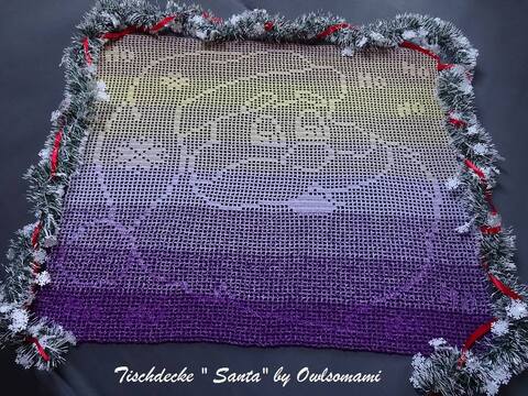 Tischdecke "Santa", Häkelanleitung