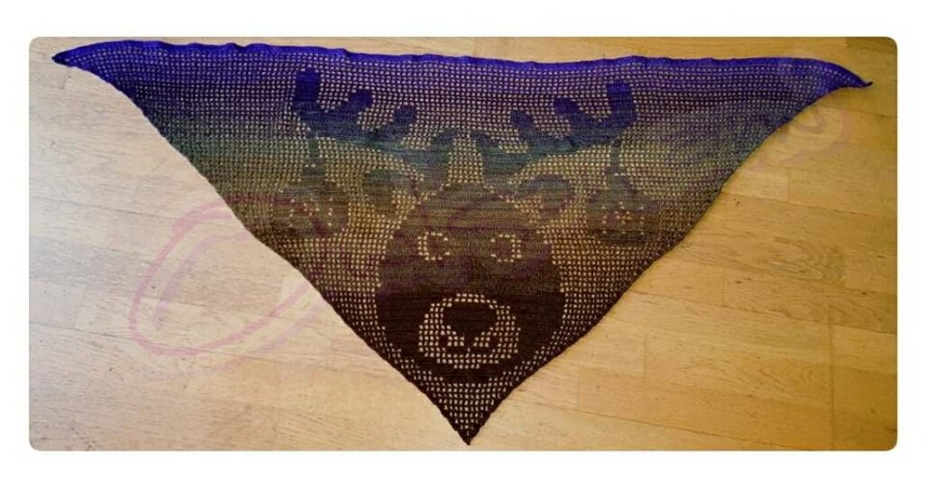 Motivtuch "Herr Renowski", Häkelanleitung