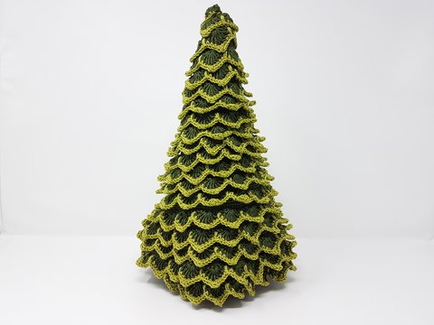 Häkelanleitung Weihnachtsbaum (Flaschenversteck)