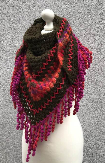 Samstagstuch mit Fransenlocken