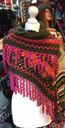 Samstagstuch mit Fransenlocken